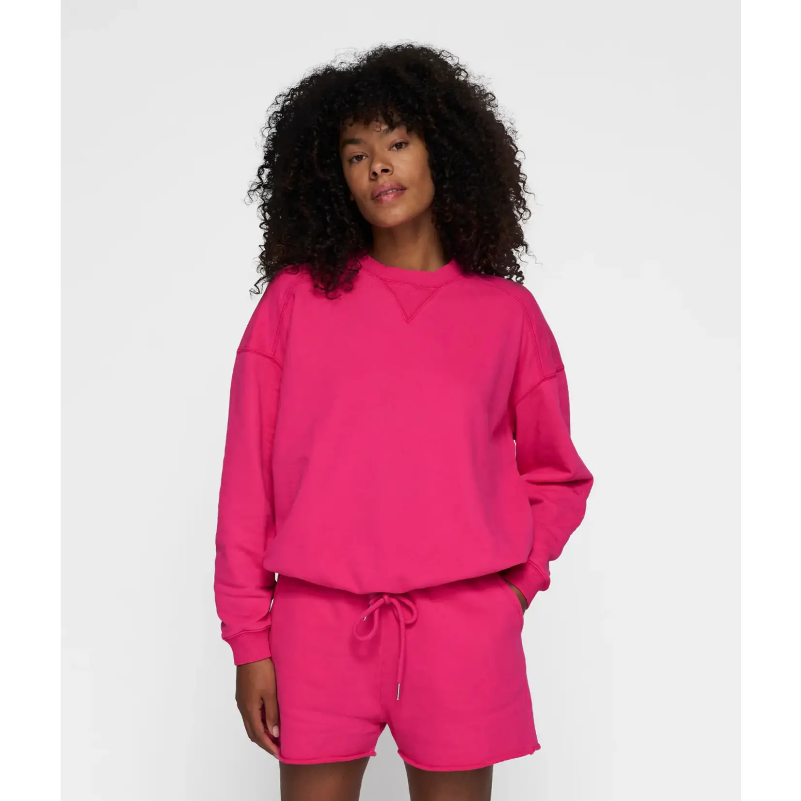 10Days Cord sweater Neon Pink