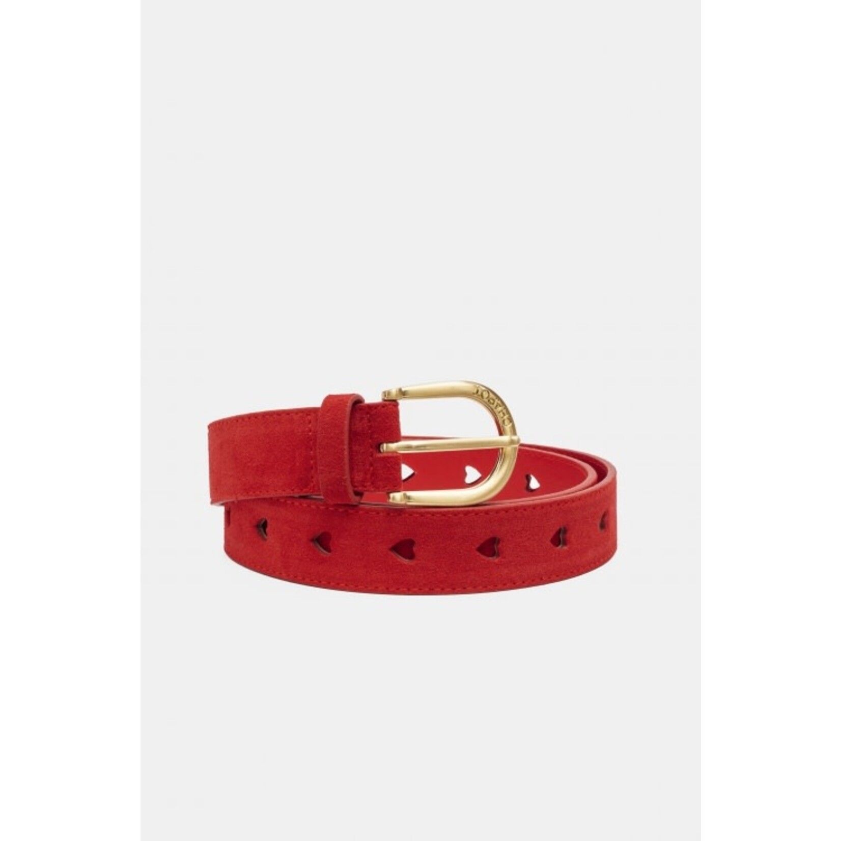 Fabienne Chapot Cut it out heart belt Red hot chilli