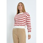 Minus Estella sweat Tomato striped