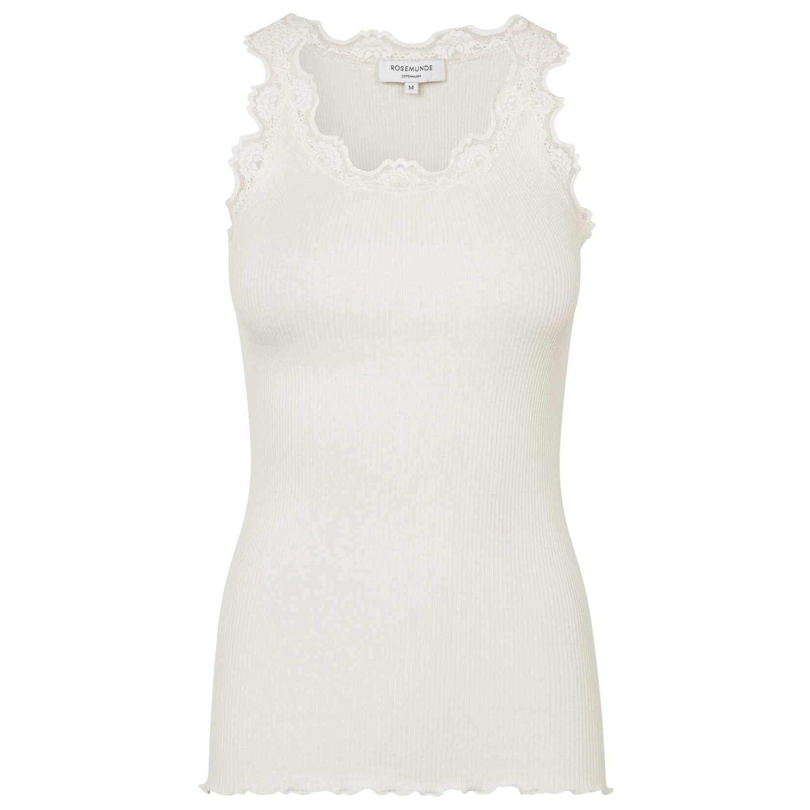Rosemunde Babette u-neck lace top Ivory