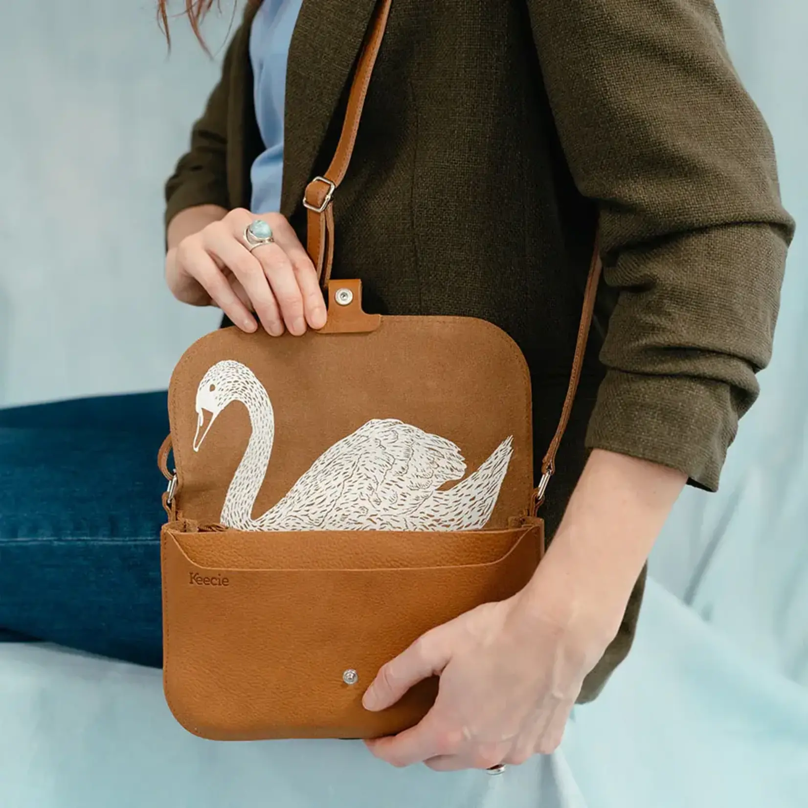 Keecie Bag Wild swan Cognac
