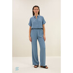 By-Bar Robyn viscose pants Blue stone