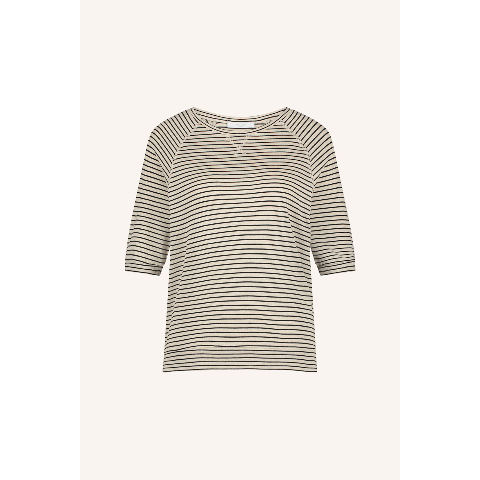 By-Bar Neva small stripe top Black small stripe