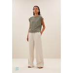 By-Bar Mason linen top Mulled basil
