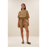 By-Bar June linen shorts Khaki