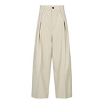 Co'couture Nana pleat pant Bone