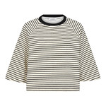 Co'couture Erin stripe tee White black