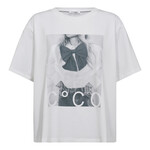 Co'couture Siara bow oversize tee White