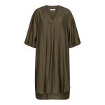 Co'couture Caryn pleat tunic dress Army