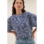 By-Bar Amber indigo blouse Blue indigo print