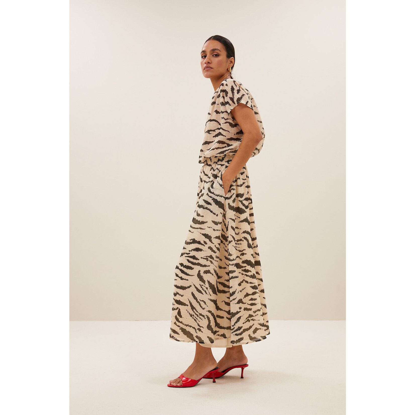 By-Bar Juta zebra skirt Sand zebra print