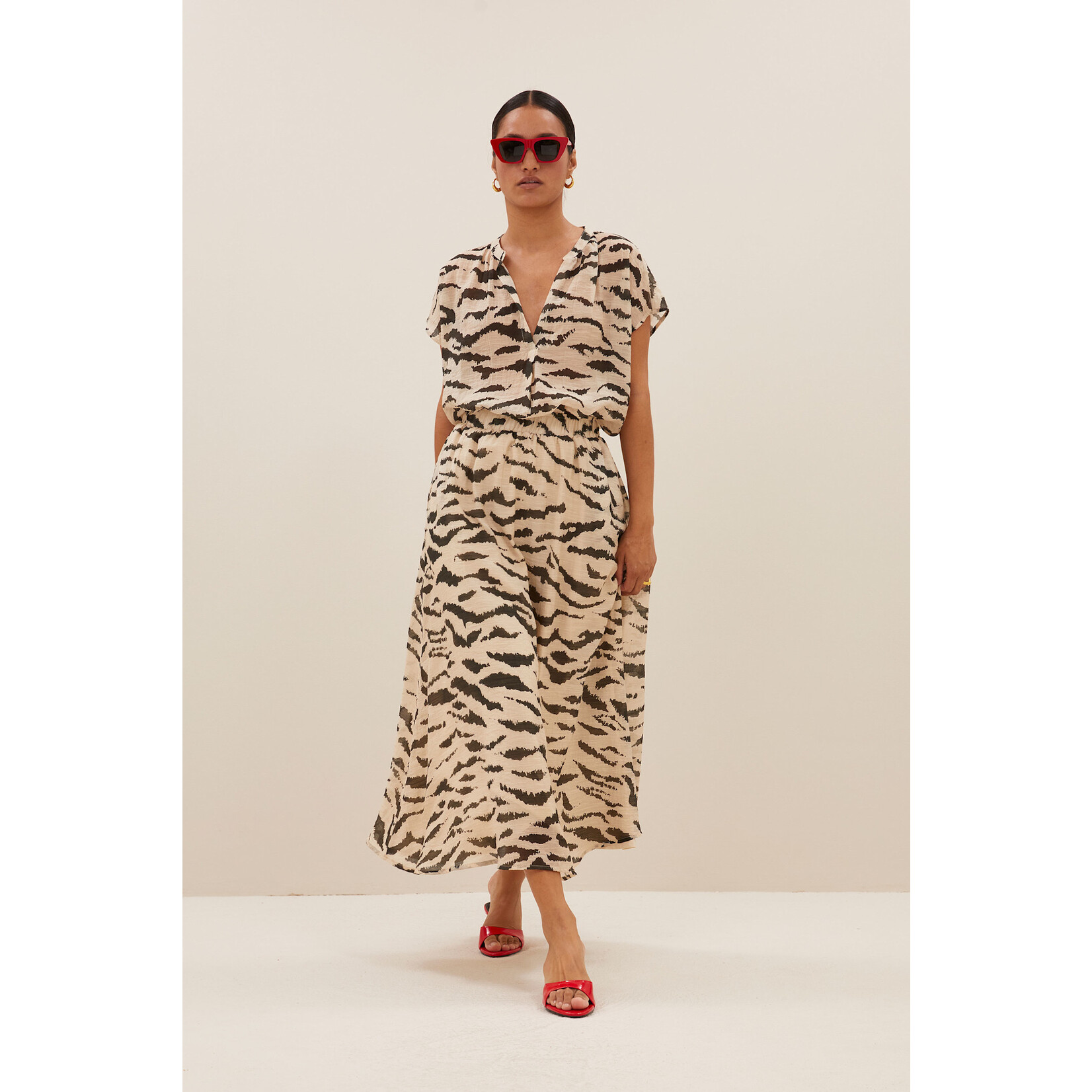By-Bar Juta zebra skirt Sand zebra print