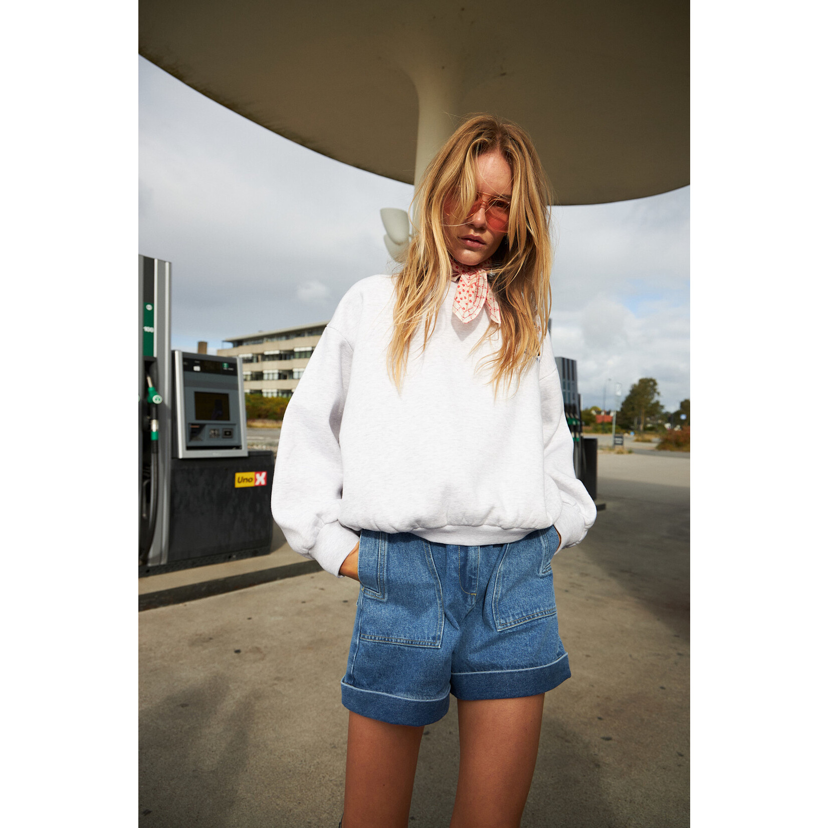 Lollys Laundry Sydney sweatshirt Light grey melange