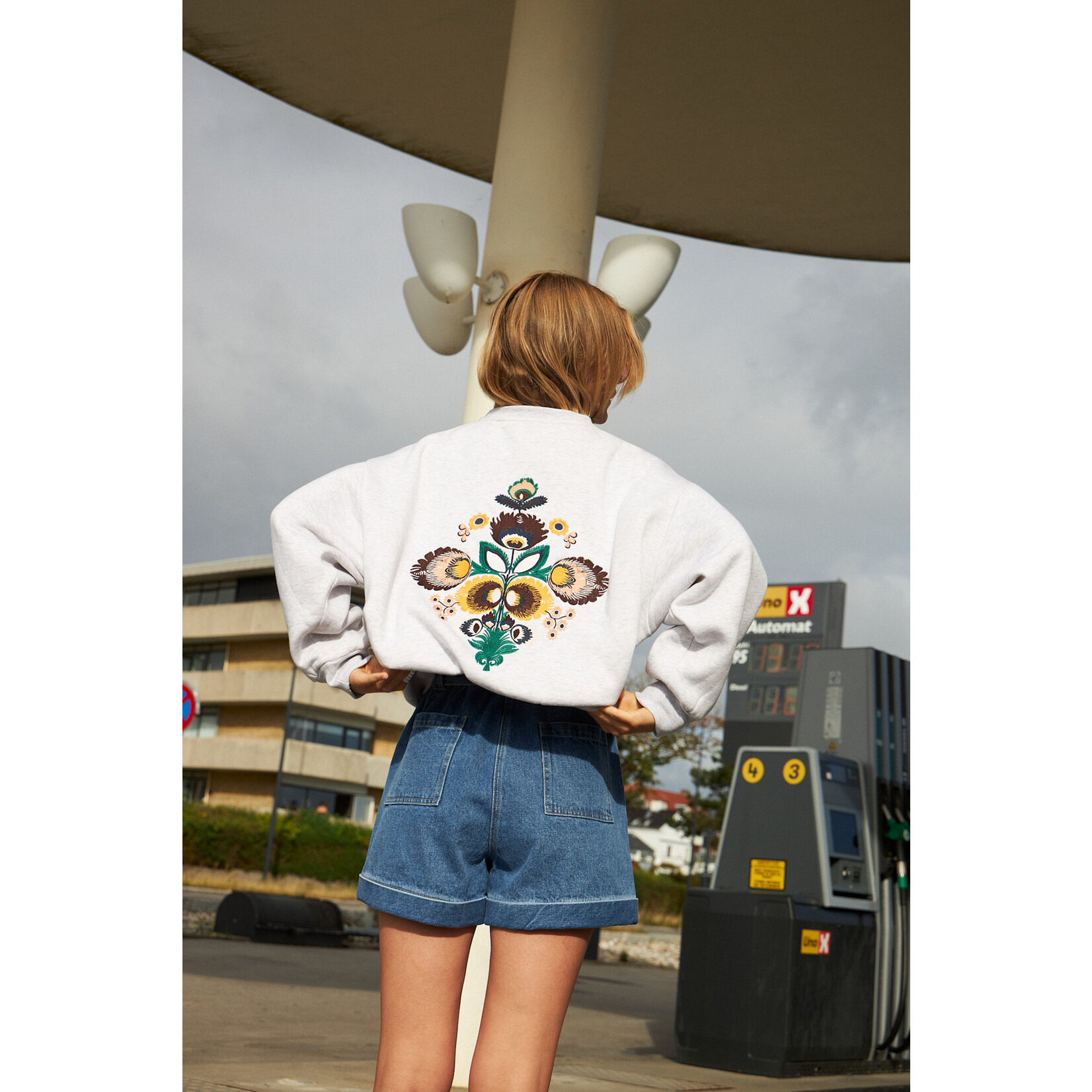 Lollys Laundry Sydney sweatshirt Light grey melange