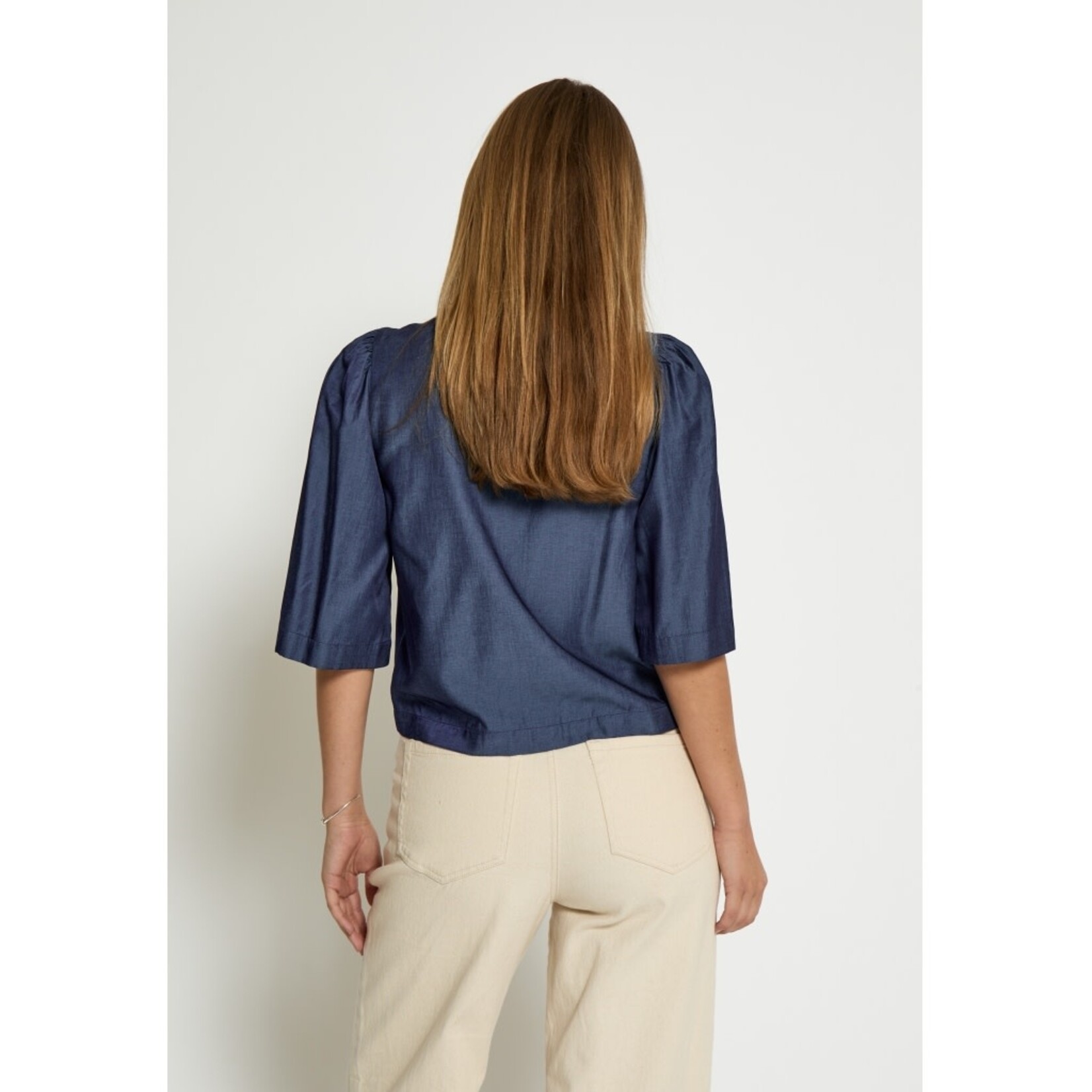 Minus Levana shirt Dark denim