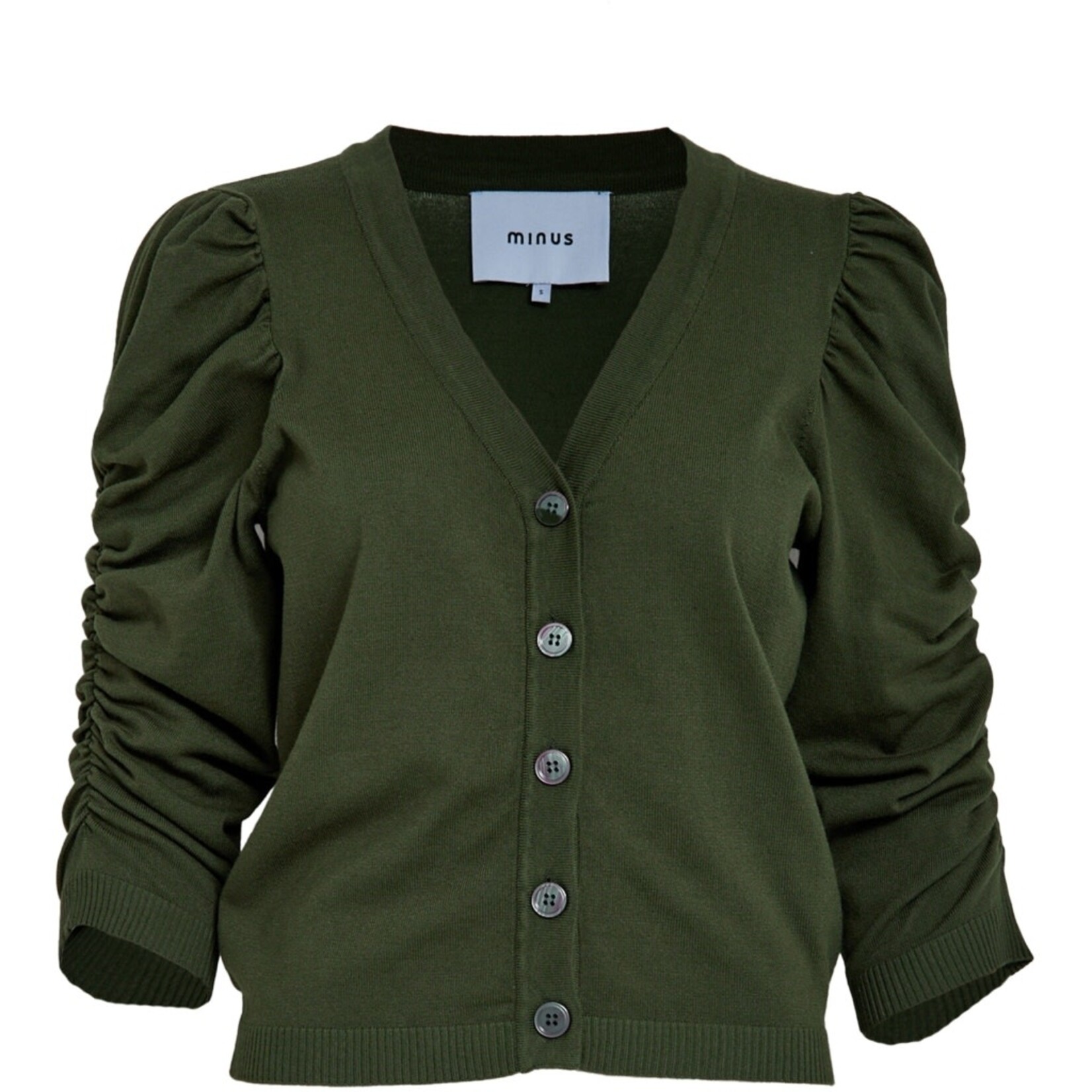 Minus Seana knit cardigan Rifle green