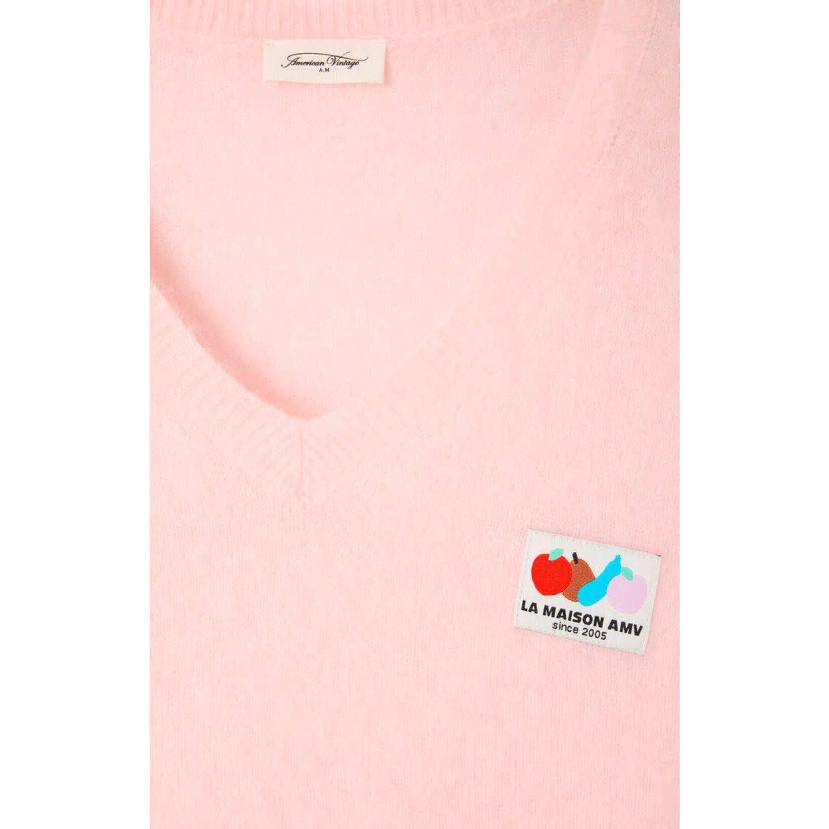American Vintage Pull Nenybay Bouton de rose