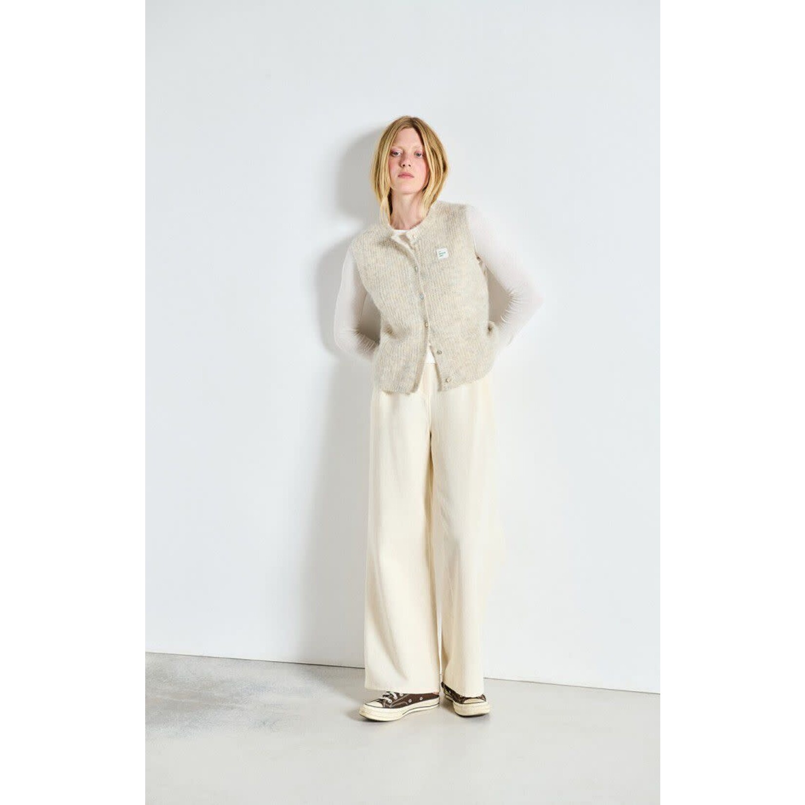 American Vintage East vest Poudreuse chine