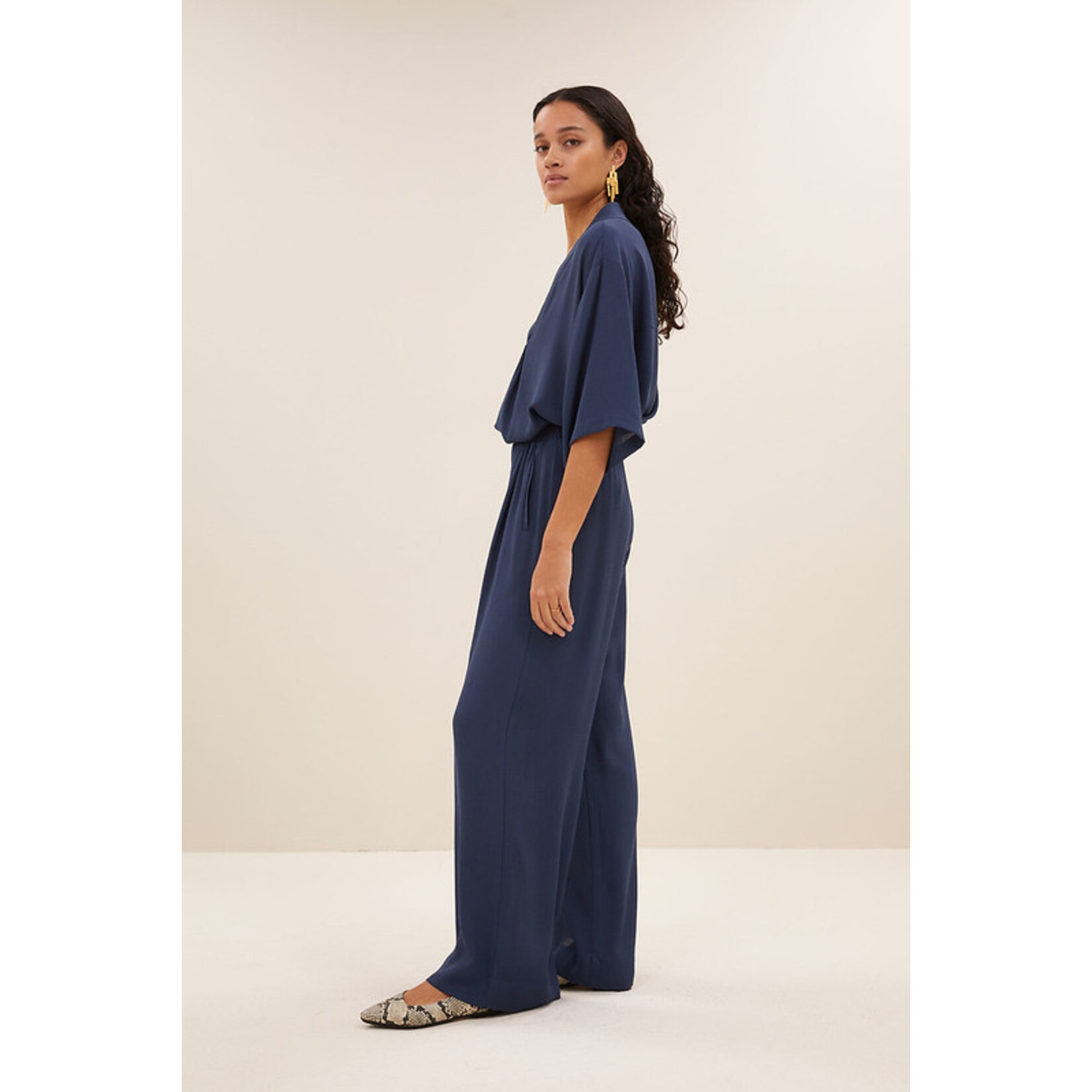 By-Bar Benji viscose pants Winter blue