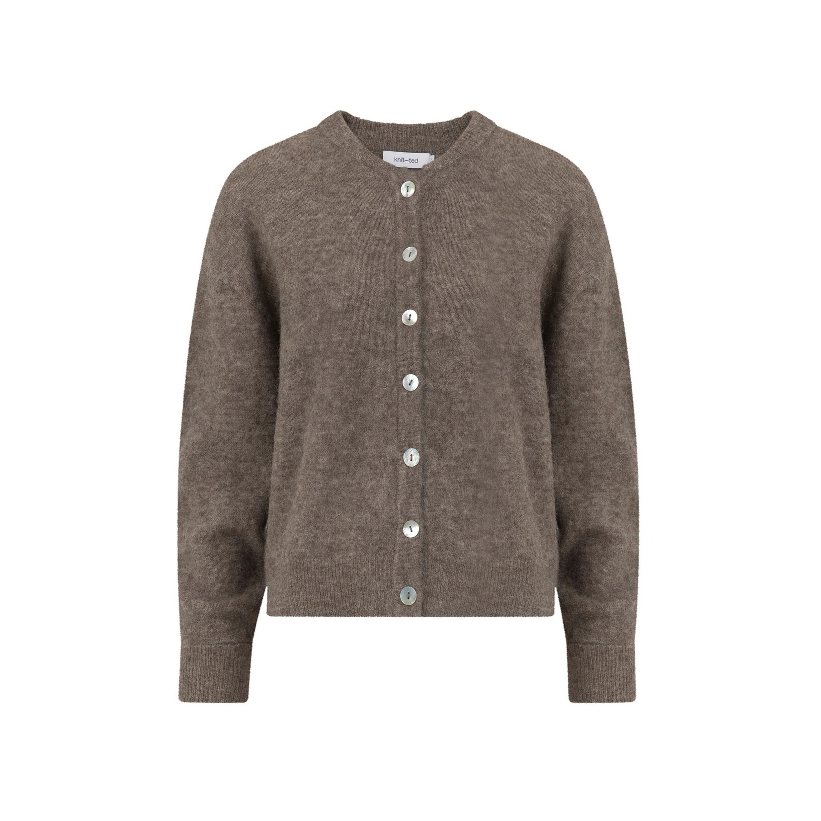 Knit-ted Britney cardigan Walnut