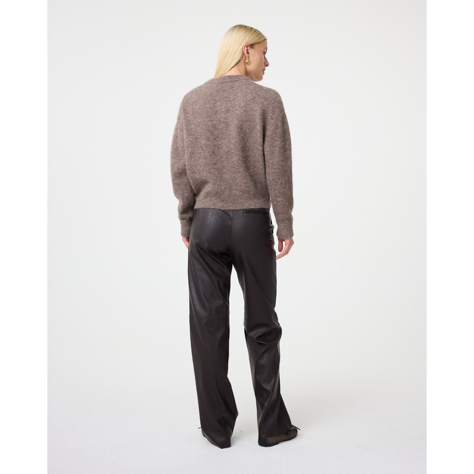 Knit-ted Britney cardigan Walnut