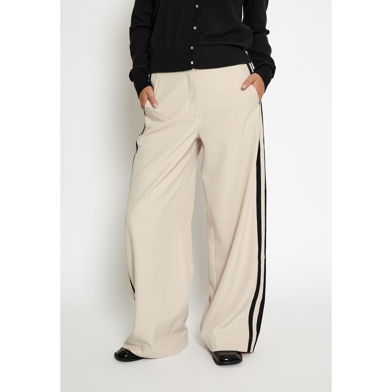 Minus Judine high waist pant Sand grey