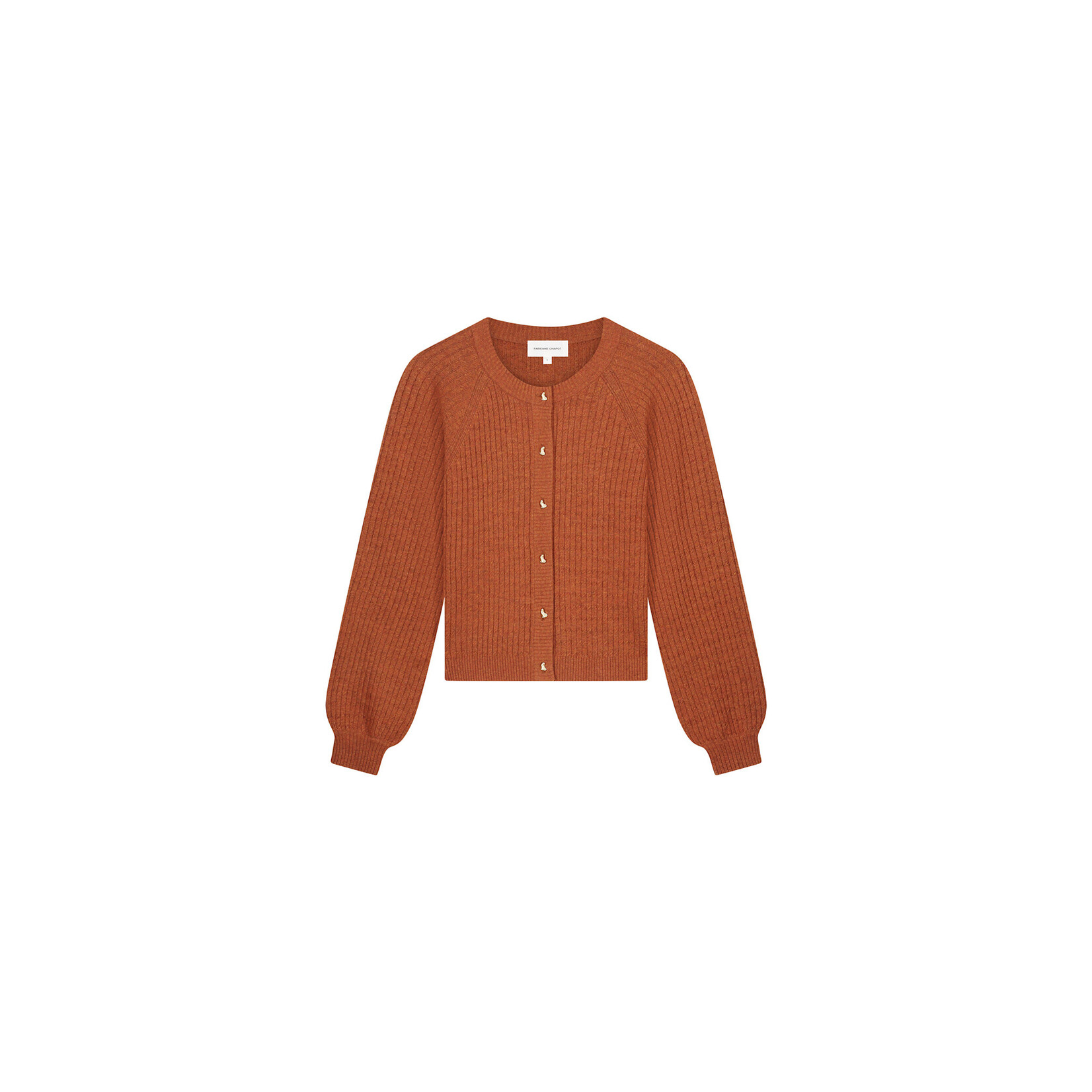 Fabienne Chapot Charlotta cardigan Burnt sugar