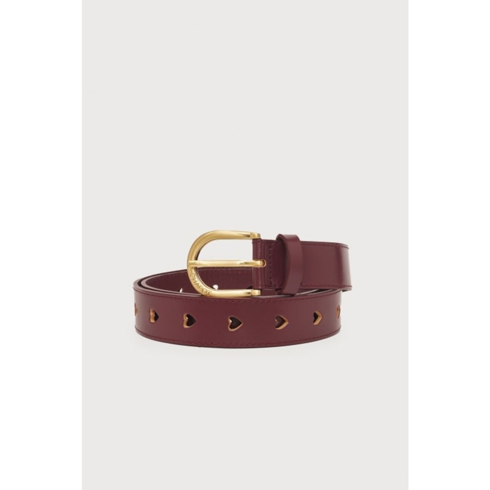 Fabienne Chapot Cut it out heart belt Deep burgundy