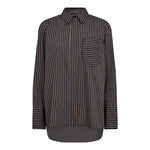 Co'couture Fina stripe shirt Black