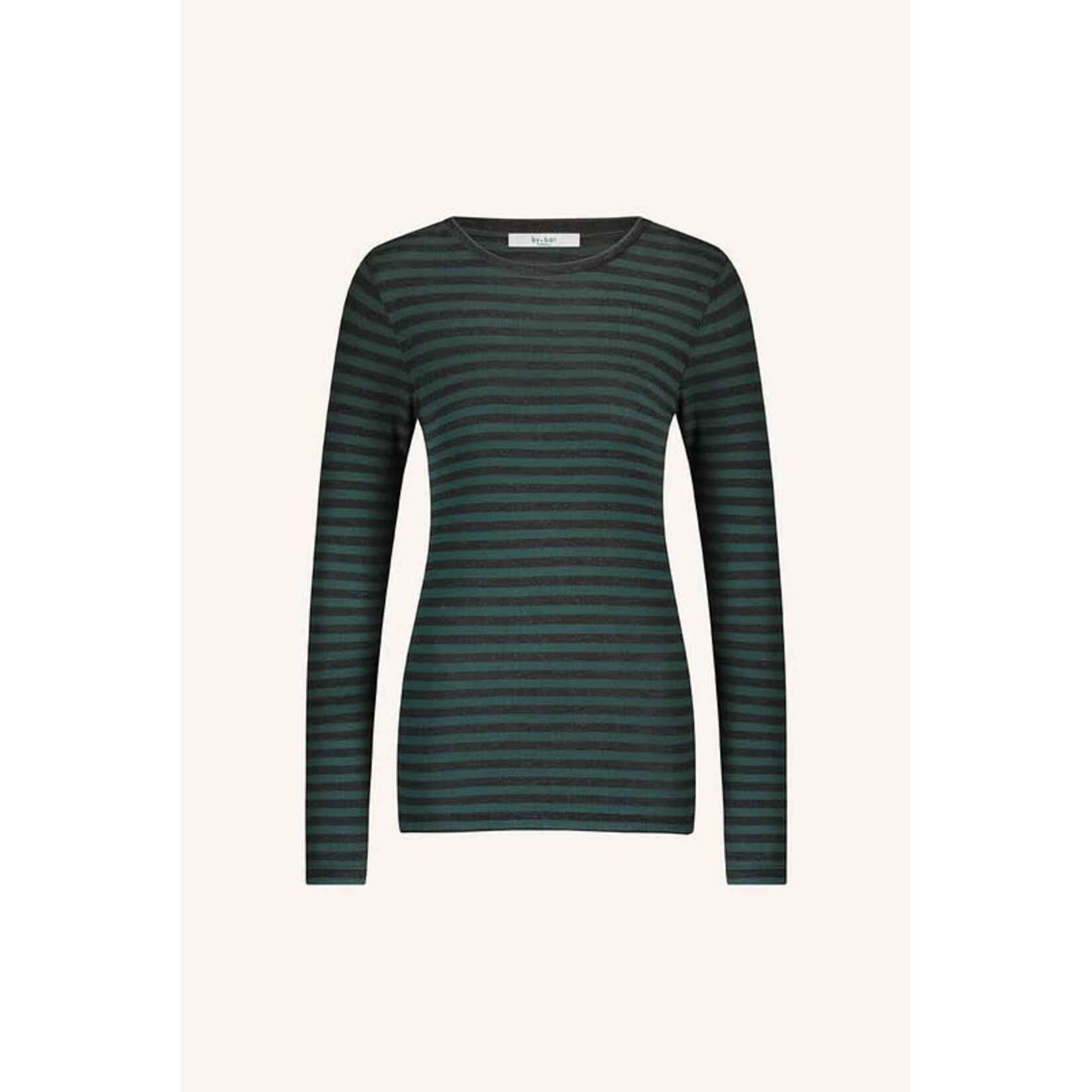 By-Bar Basic top melange stripe Dried basil