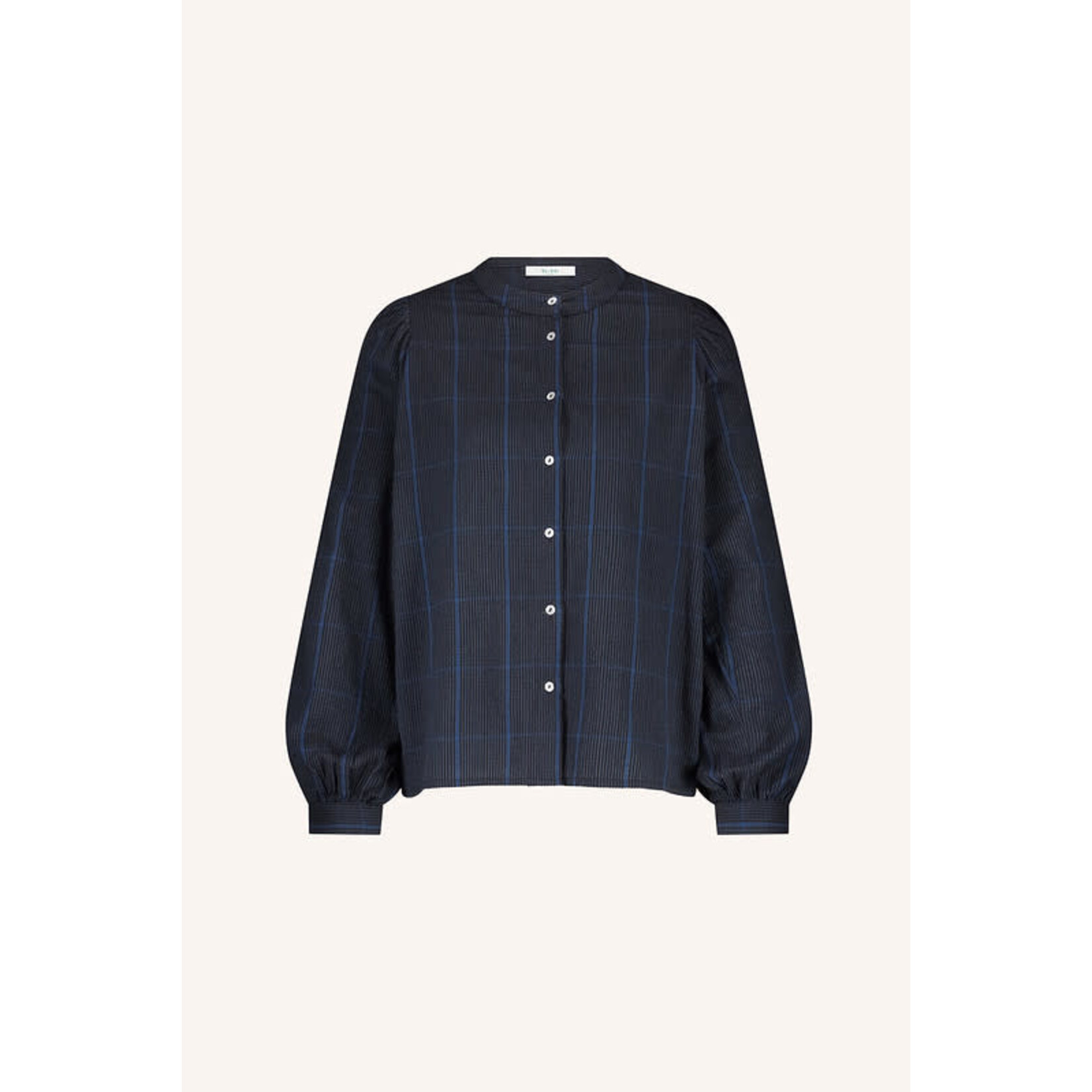 By-Bar Rikki check blouse Blue
