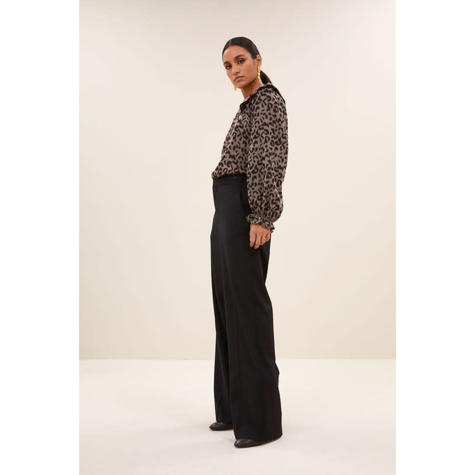 By-Bar Gia leo blouse Brown leo