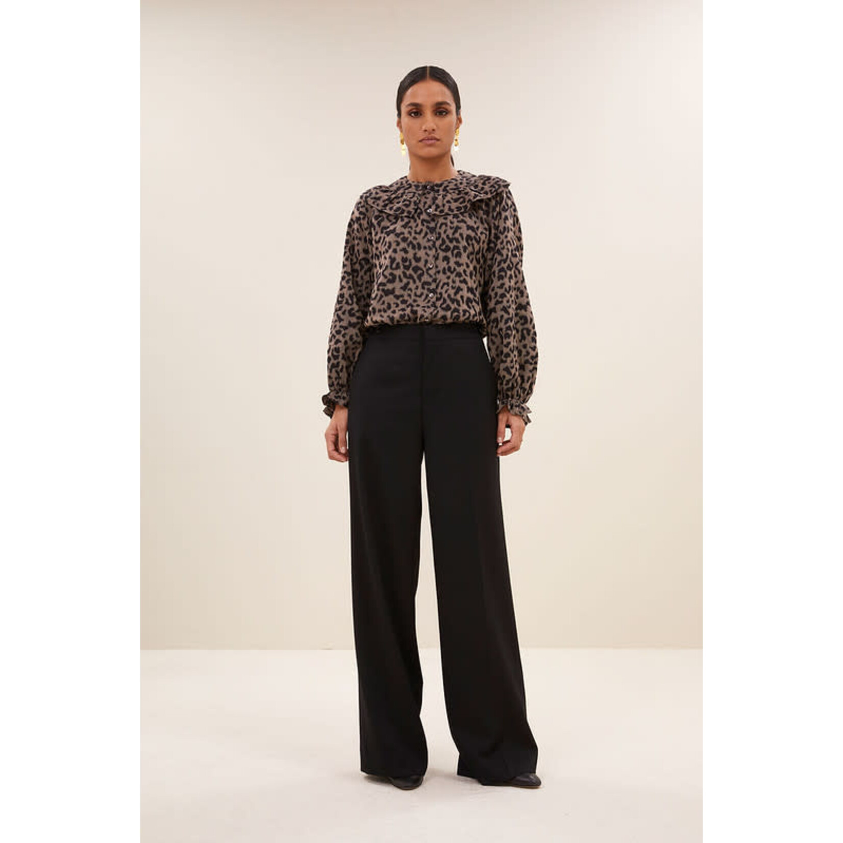 By-Bar Gia leo blouse Brown leo