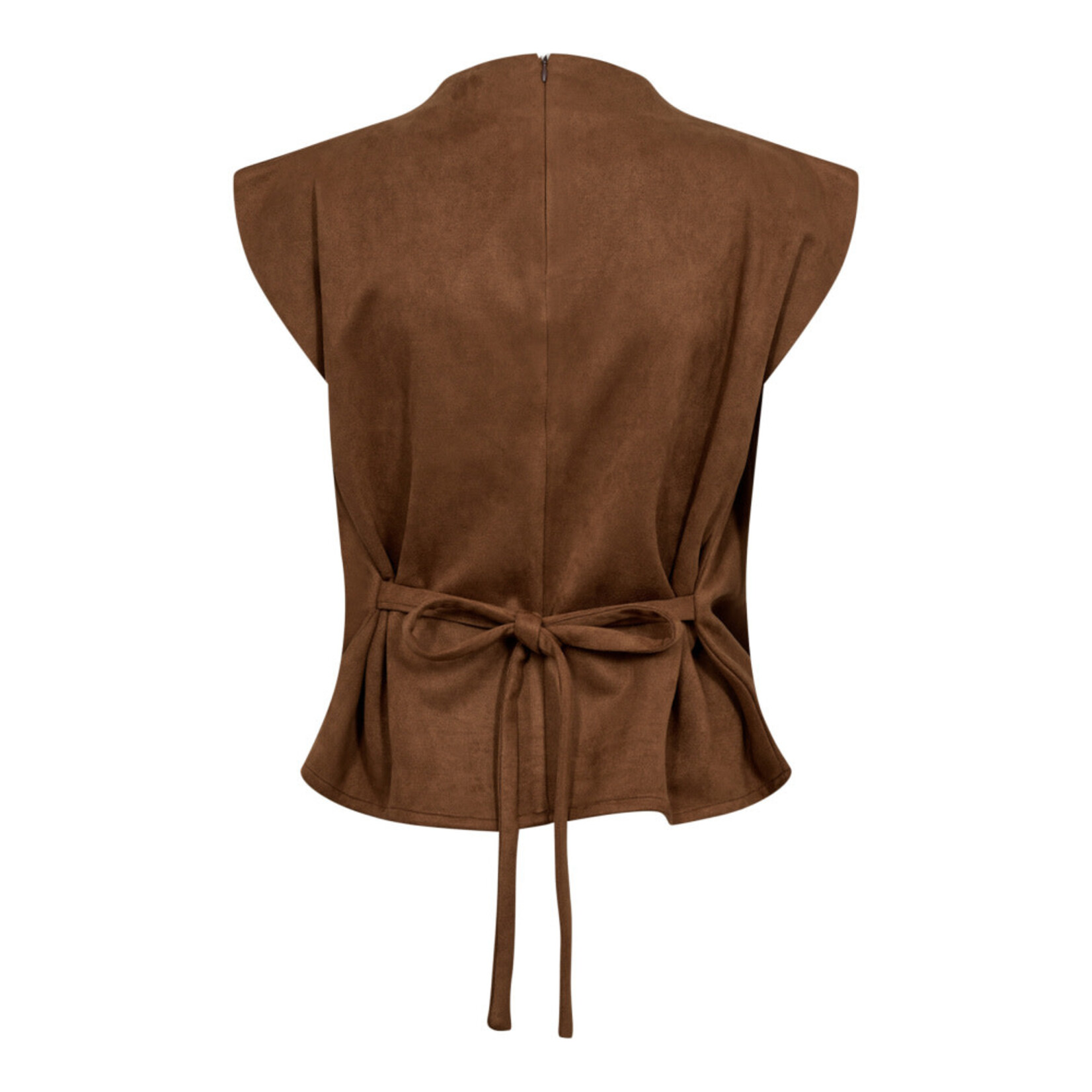 Co'couture Bobbie pleat top Suntan