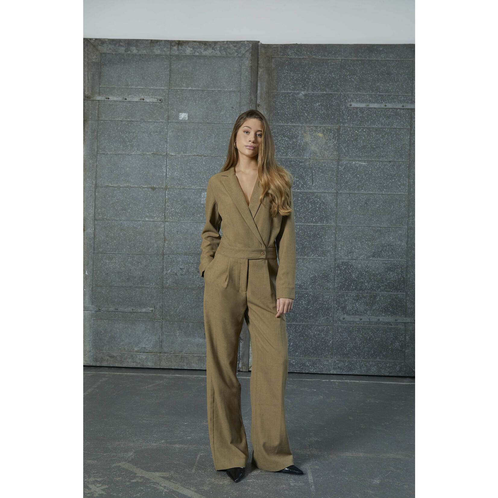 Minus Aya jumpsuit Tan melange