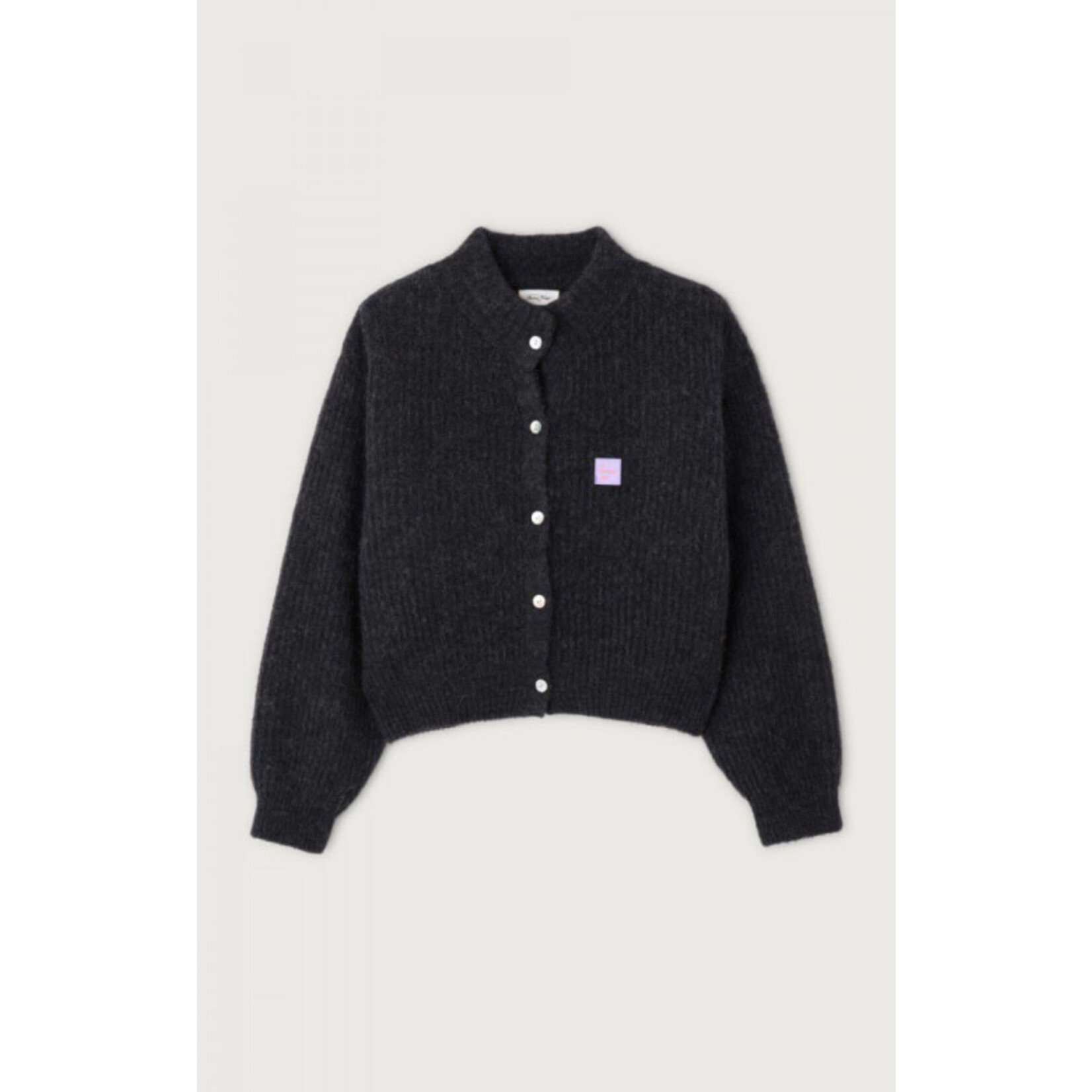 American Vintage East cardigan Charcoal melange