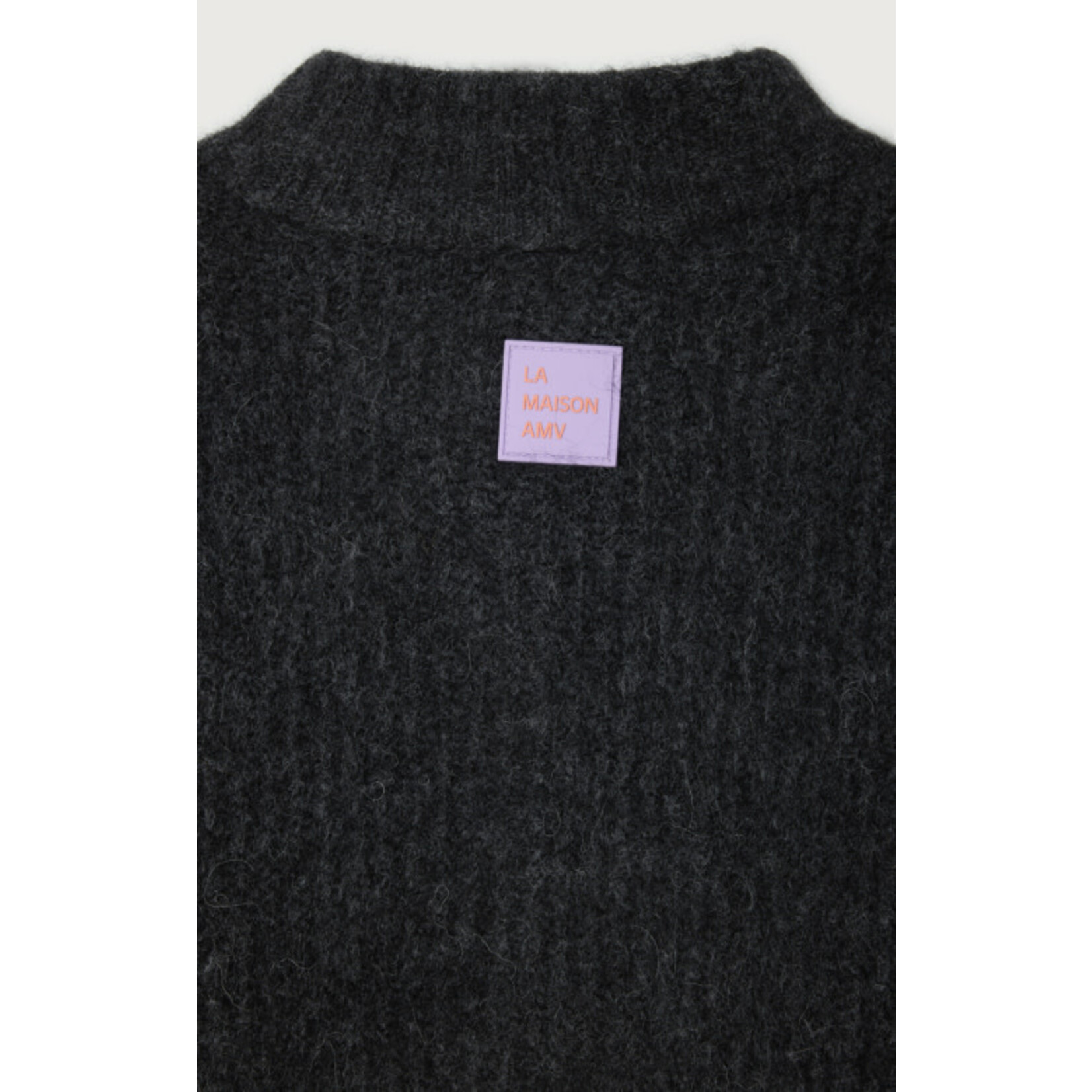 American Vintage East cardigan Charcoal melange