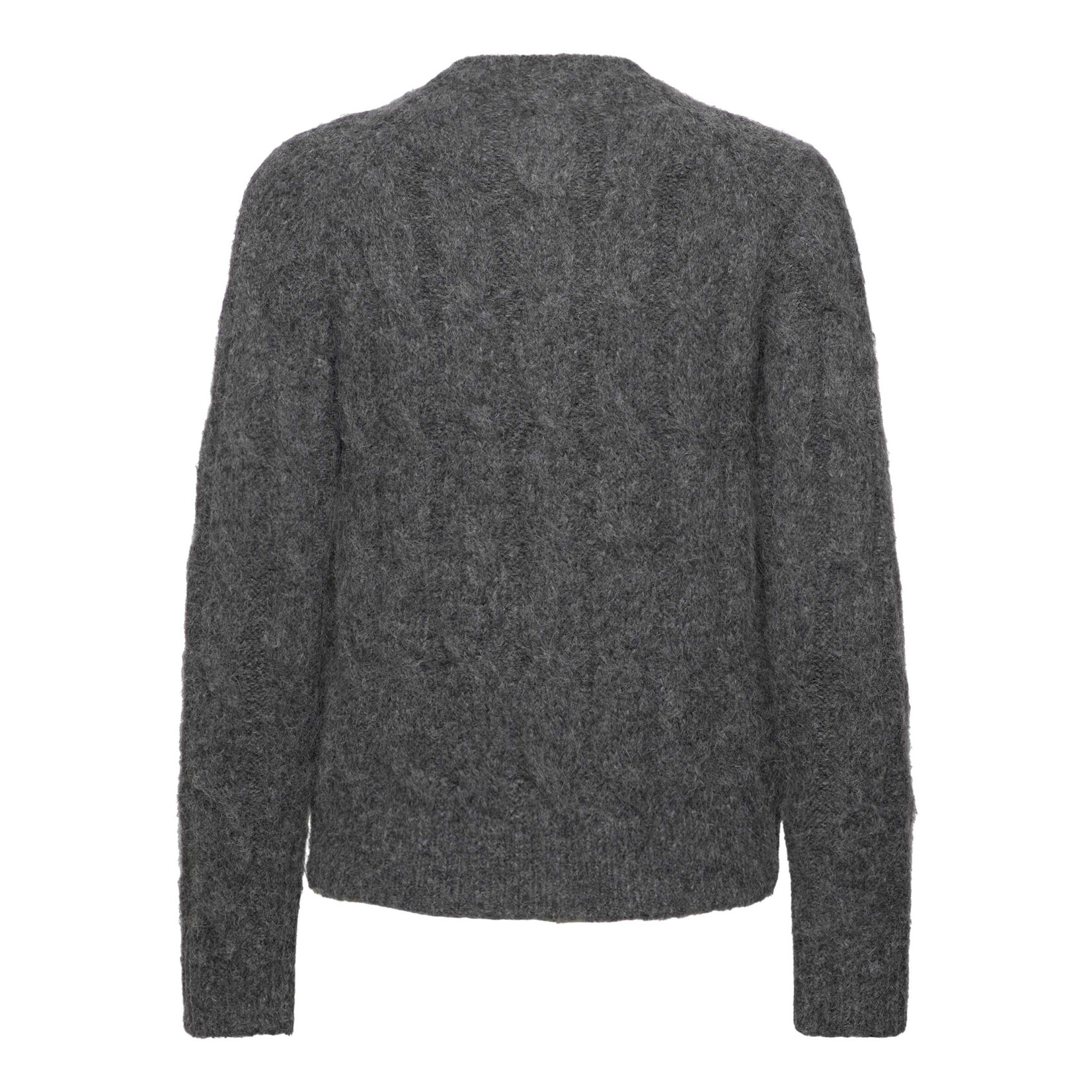 Rosemunde Tulip wool blend cardigan Medium grey melange