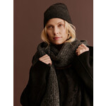 Rosemunde Tulip wool blend scarf Medium grey melange