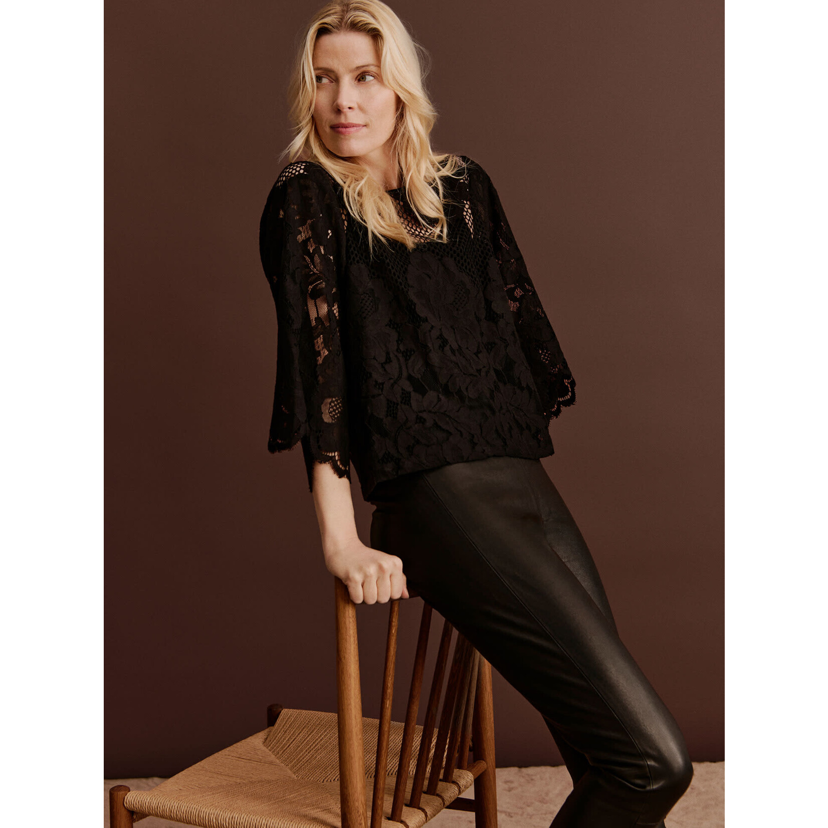 Rosemunde Havana blouse Black