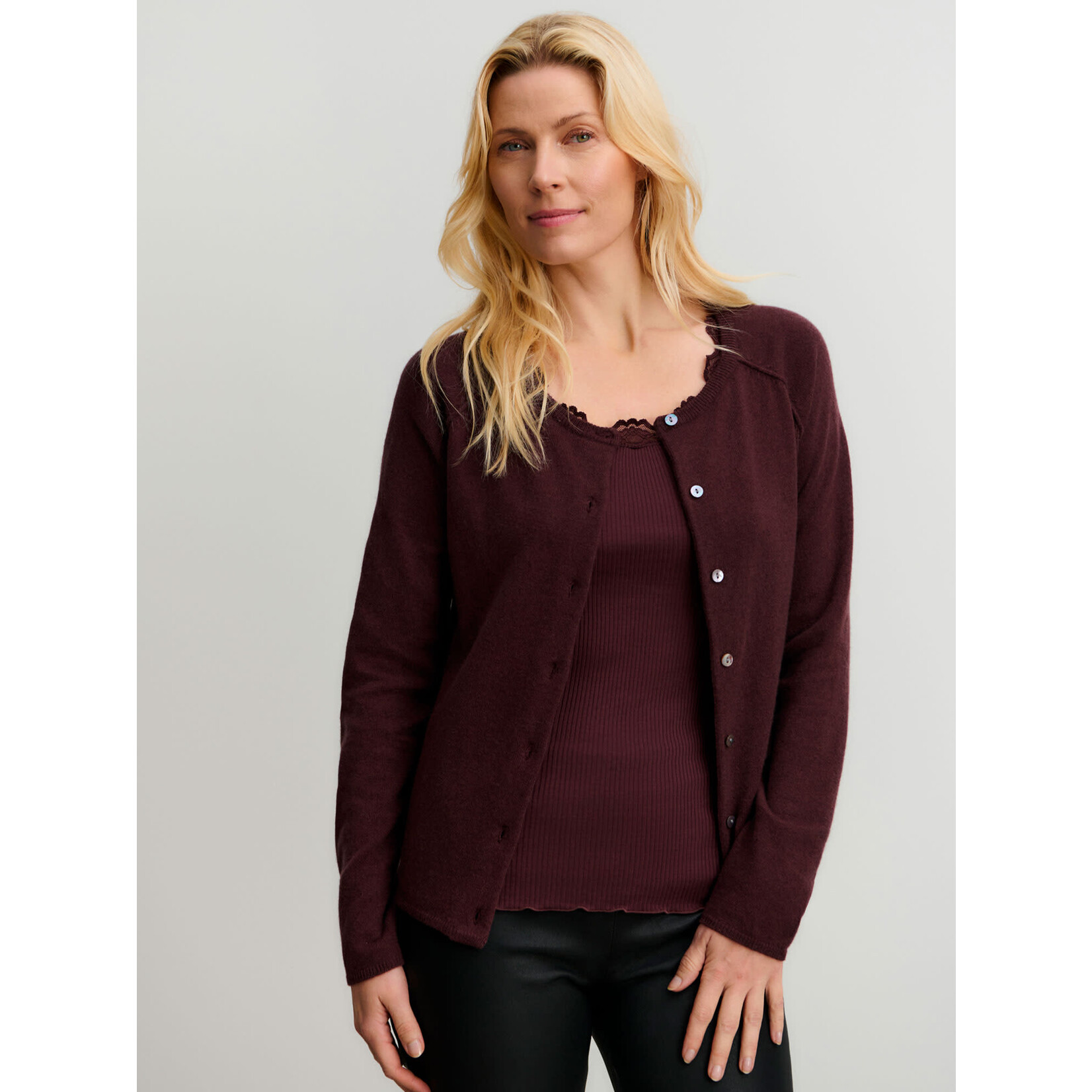 Rosemunde Laica cashmere cardigan Fudge