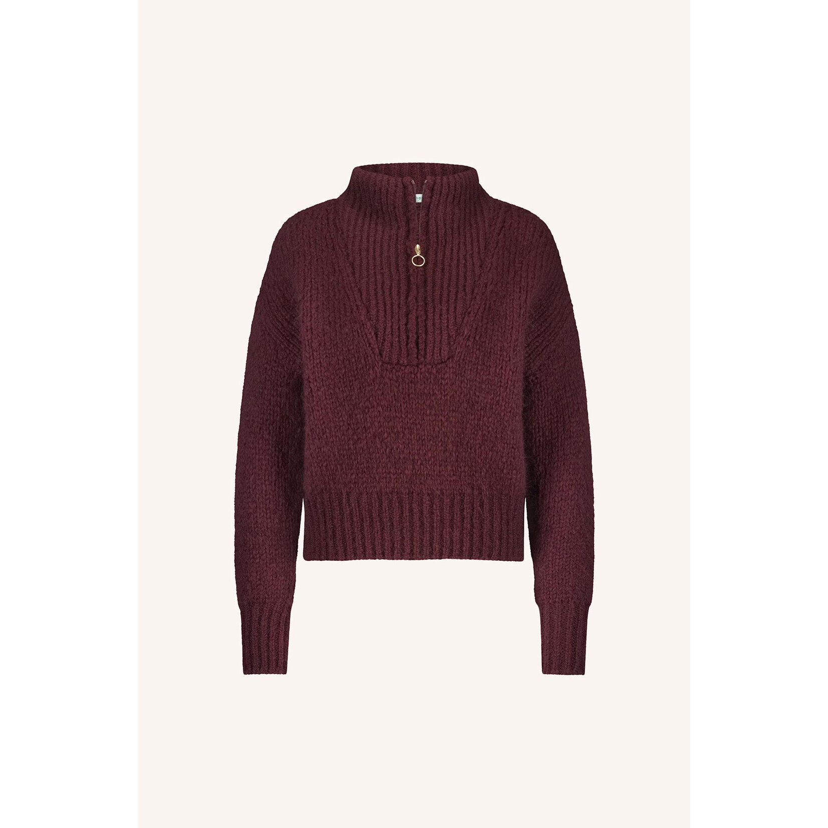By-Bar Boxy beau pullover Wine