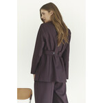 Co'couture Almira fitted blazer Plum