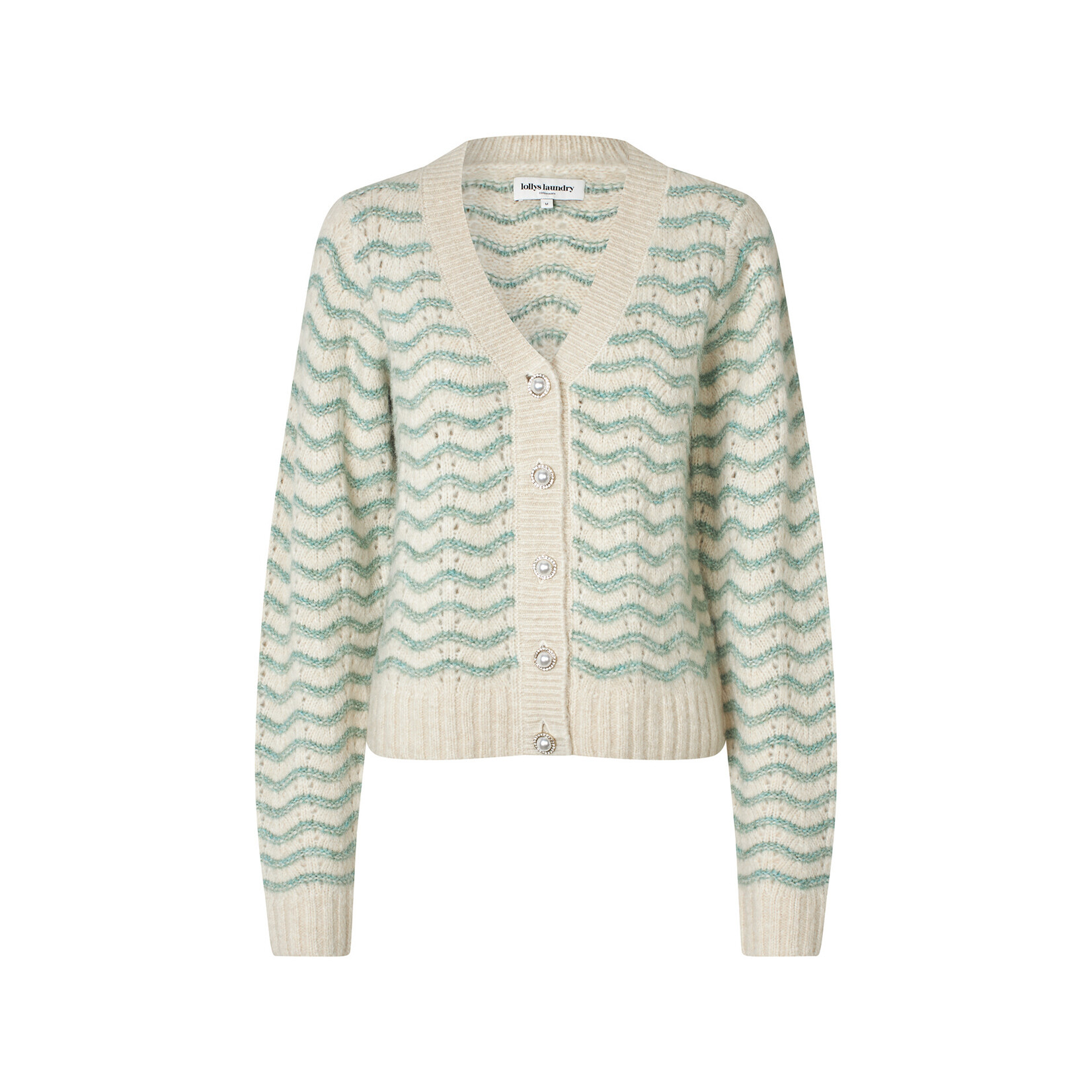 Lollys Laundry Lano cardigan knit Dusty green