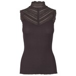 Rosemunde Benita silk turtleneck top lace Ganache