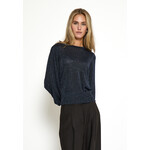 Minus Liva metallic longsleeve pullover Black iris