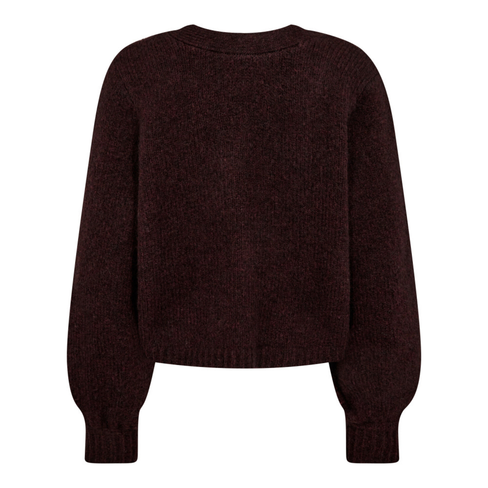 Co'couture Cozy twist back knit Winered