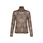 Lollys Laundry Orie high neck blouse Leopard print