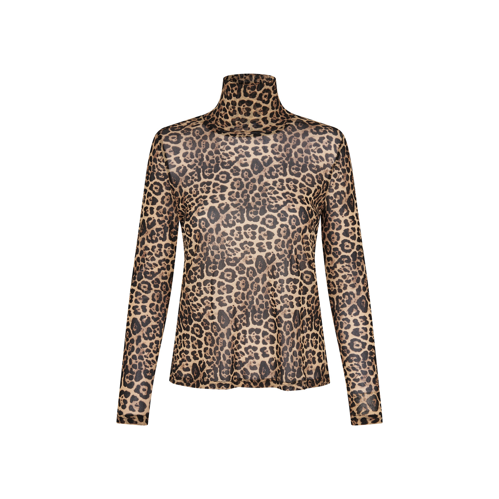 Lollys Laundry Orie high neck blouse Leopard print
