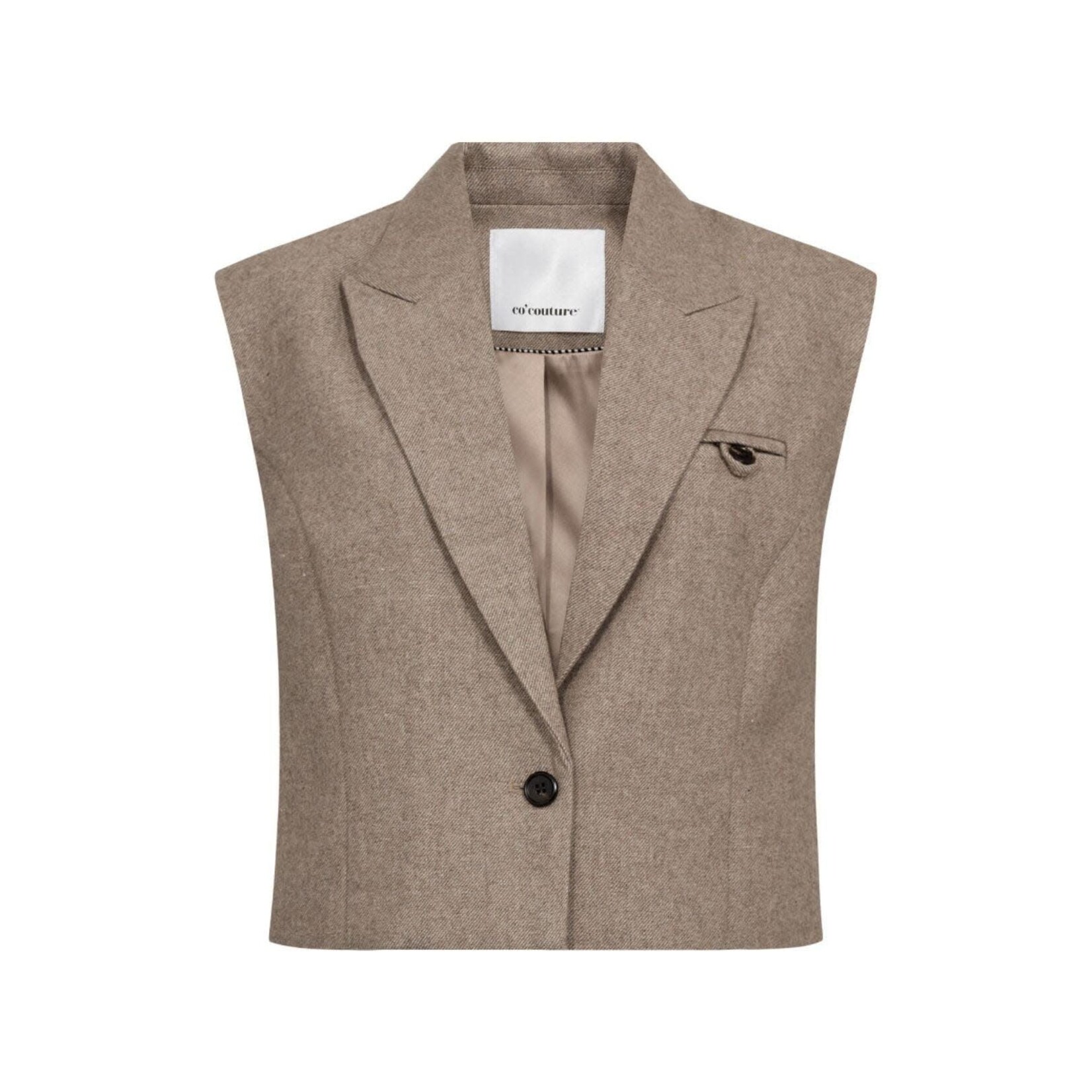 Co'couture Meera vest Walnut